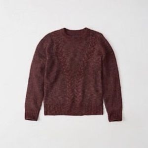 Abercrombie & Fitch burgundy knit sweater